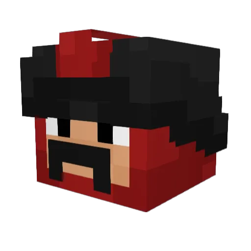 pepoXY Minecraft avatar head, 3D render