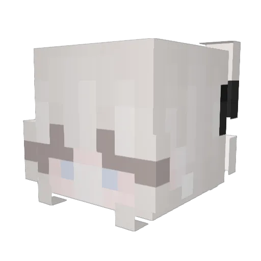 pepo_7004 Minecraft avatar head, 3D render