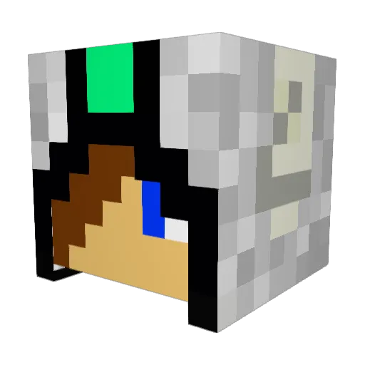 pepolo3000 Minecraft avatar head, 3D render