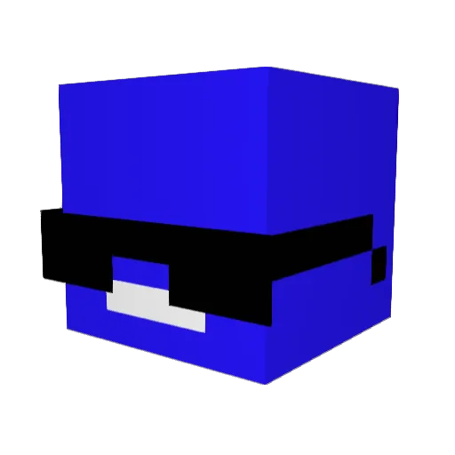 peponx Minecraft avatar head, 3D render