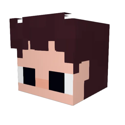 pepopemos Minecraft avatar head, 3D render