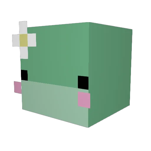 pepp3rn Minecraft avatar head, 3D render