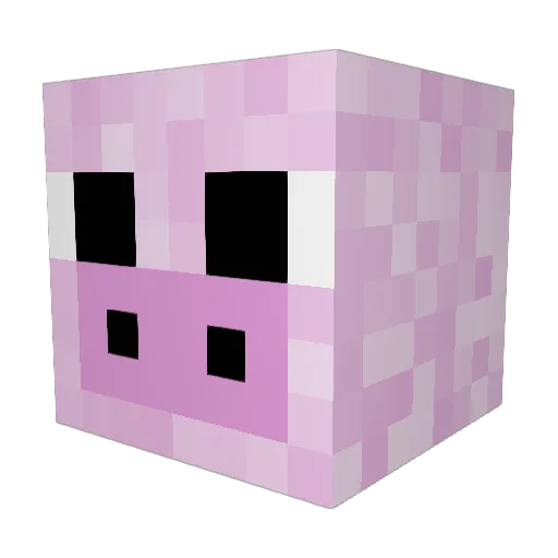 peppa_pig0505 Minecraft avatar head, 3D render