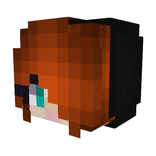 pepparchips Minecraft avatar head, 3D render