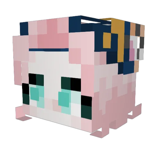 pepper1841 Minecraft avatar head, 3D render