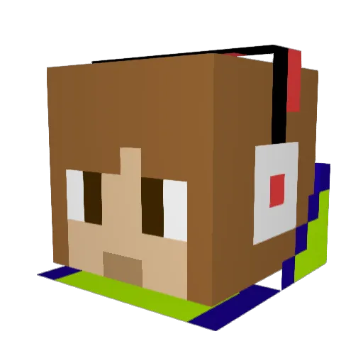 pepper2323 Minecraft avatar head, 3D render