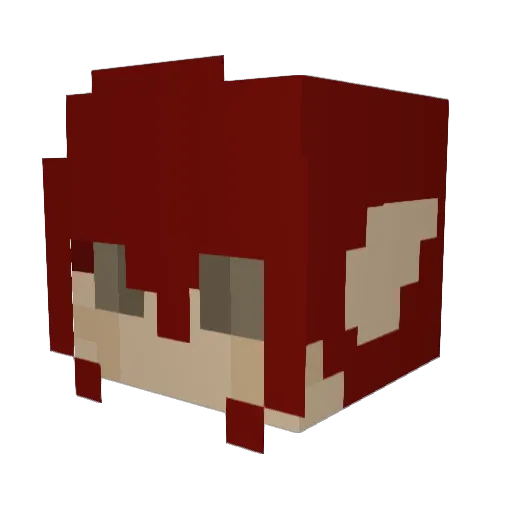 peppereggs Minecraft avatar head, 3D render