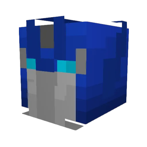 pepperoniia Minecraft avatar head, 3D render