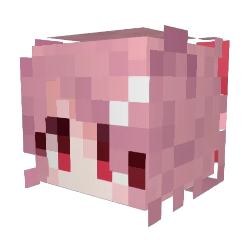 pepperthorn Minecraft avatar head, 3D render