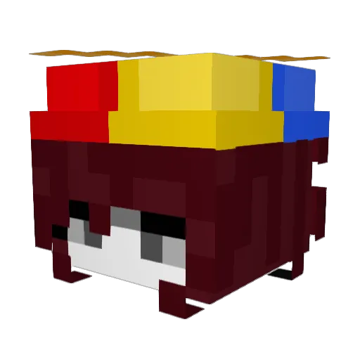 pepsiwepsi Minecraft avatar head, 3D render