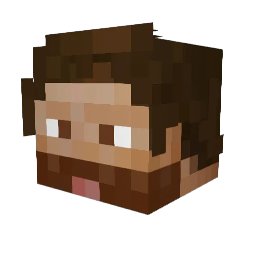 pepsizingoTOMUCH Minecraft avatar head, 3D render