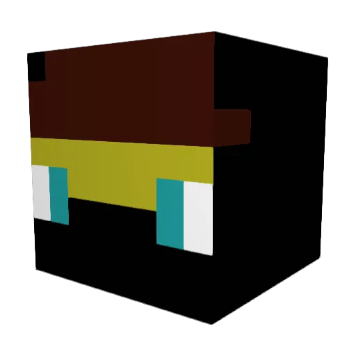 pepuspb Minecraft avatar head, 3D render