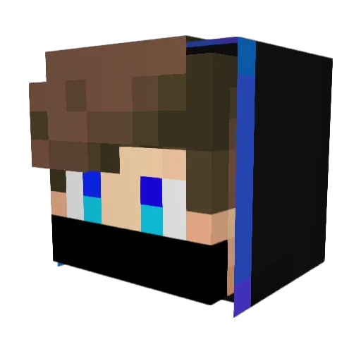 pepy33 Minecraft avatar head, 3D render