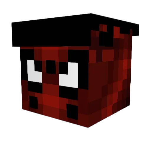 per123 Minecraft avatar head, 3D render
