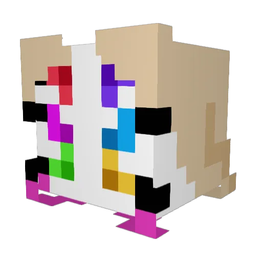 per1w1nke1 Minecraft avatar head, 3D render