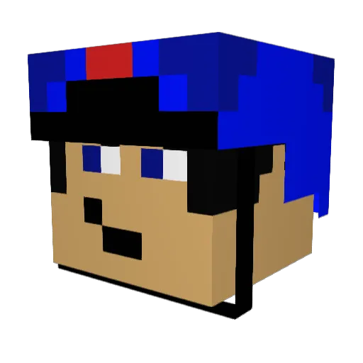 per21 Minecraft avatar head, 3D render
