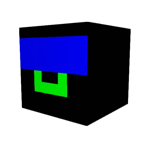 per53 Minecraft avatar head, 3D render