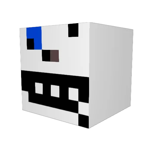 per5on4 Minecraft avatar head, 3D render