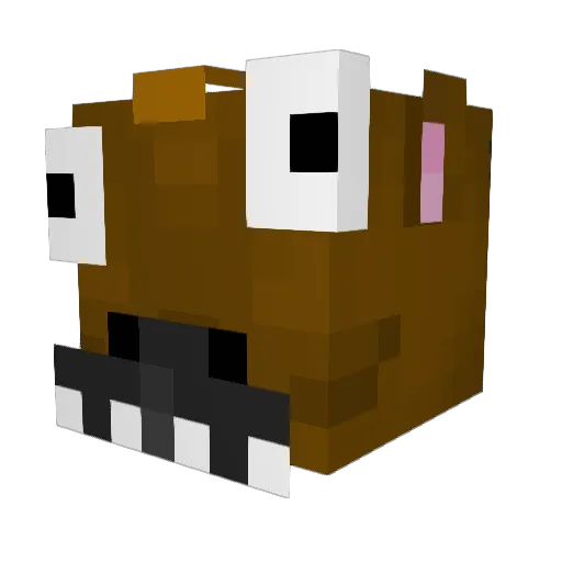perc60s Minecraft avatar head, 3D render