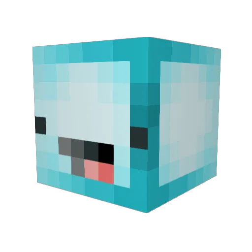 percent321 Minecraft avatar head, 3D render