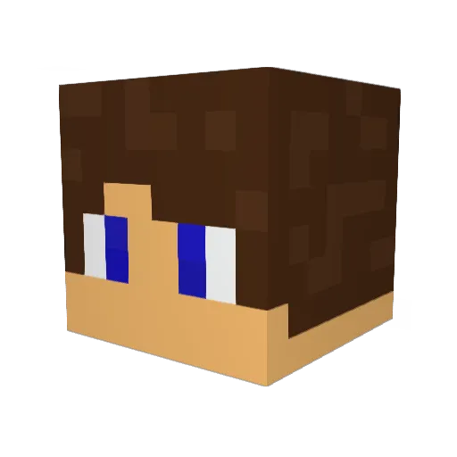 perci22 Minecraft avatar head, 3D render