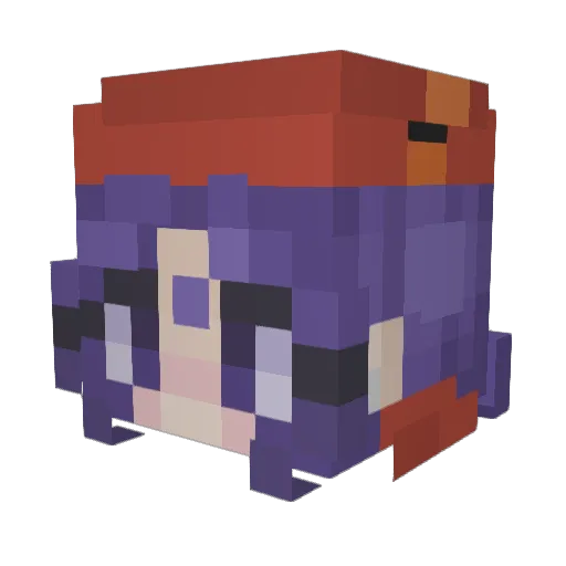 perciizzx Minecraft avatar head, 3D render