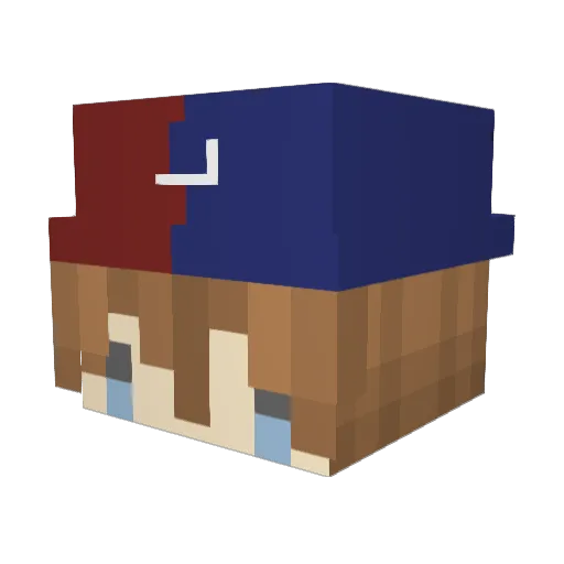 perciojuega Minecraft avatar head, 3D render