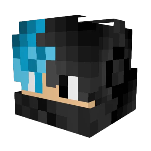 percivalm Minecraft avatar head, 3D render