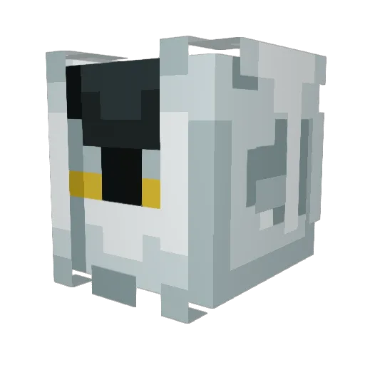 pereline Minecraft avatar head, 3D render