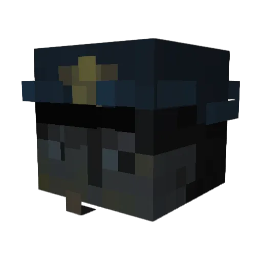 perepag Minecraft avatar head, 3D render