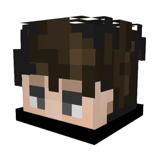 perezvall Minecraft avatar head, 3D render