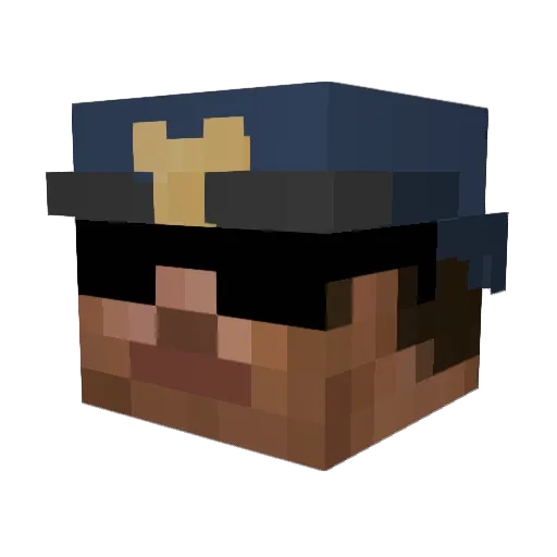 perfectJMT Minecraft avatar head, 3D render