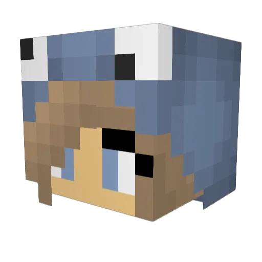 perfectlife117 Minecraft avatar head, 3D render