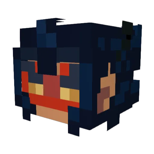 perfectmontero Minecraft avatar head, 3D render