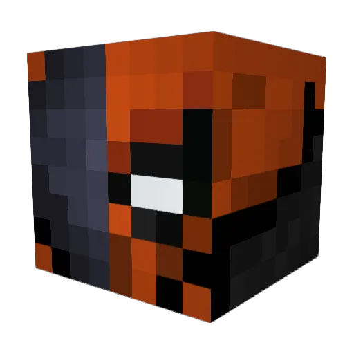 perfektle Minecraft avatar head, 3D render