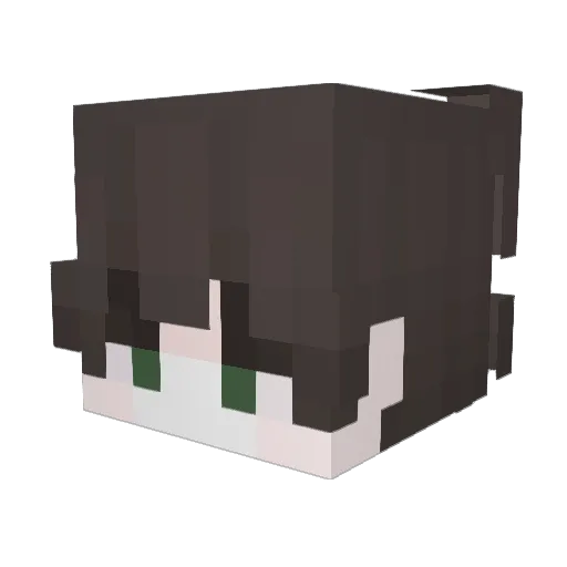 perfumery Minecraft avatar head, 3D render