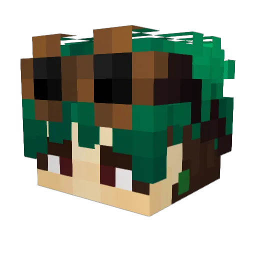 perigay Minecraft avatar head, 3D render