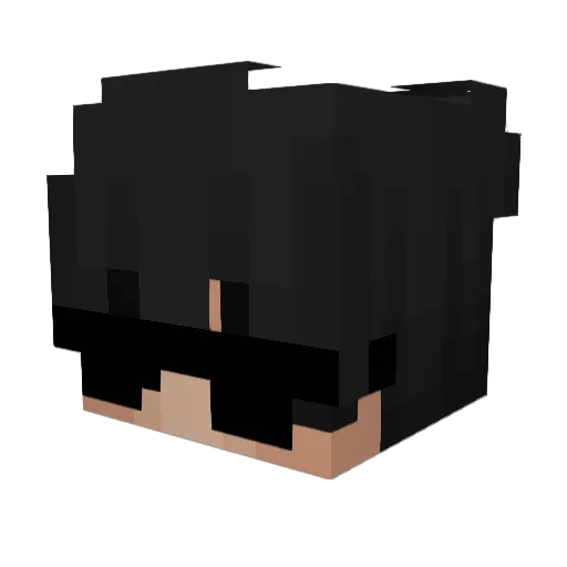 perilla Minecraft avatar head, 3D render