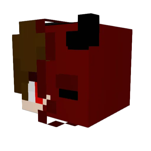 perish1886 Minecraft avatar head, 3D render