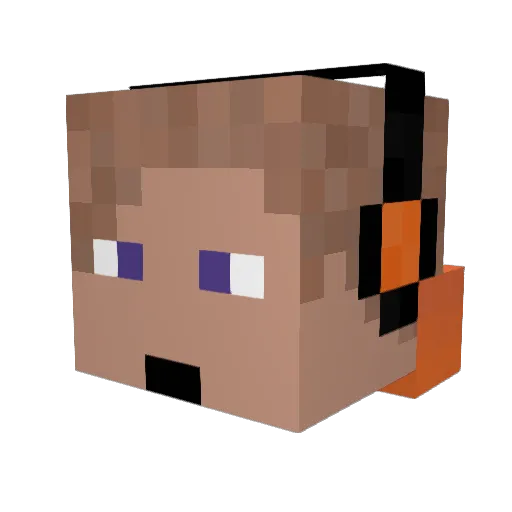 perkele_vp Minecraft avatar head, 3D render