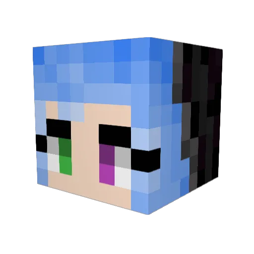 perkid Minecraft avatar head, 3D render