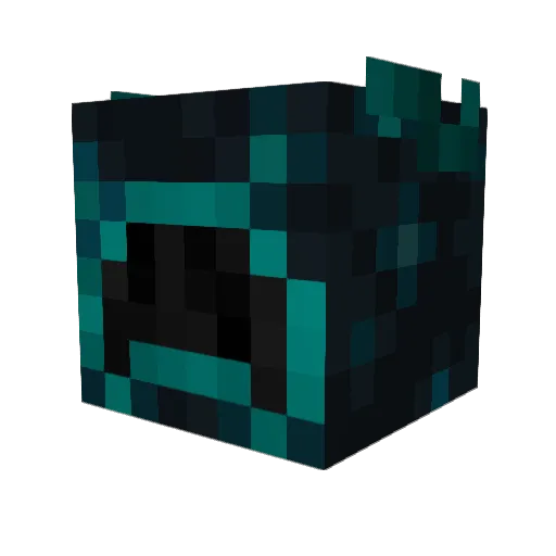 perkushinist Minecraft avatar head, 3D render