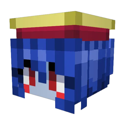 perky_cola Minecraft avatar head, 3D render