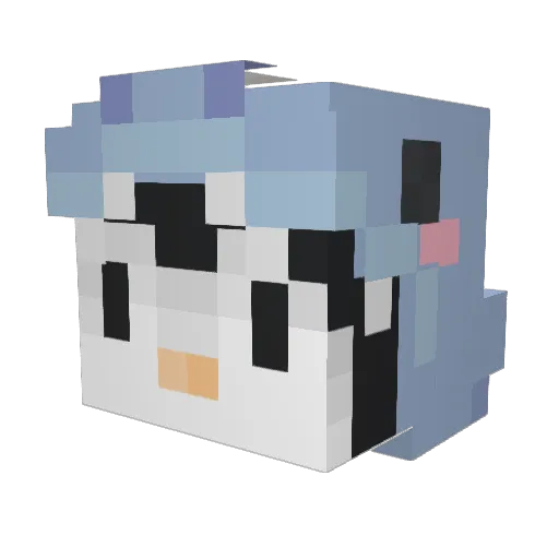perla07 Minecraft avatar head, 3D render