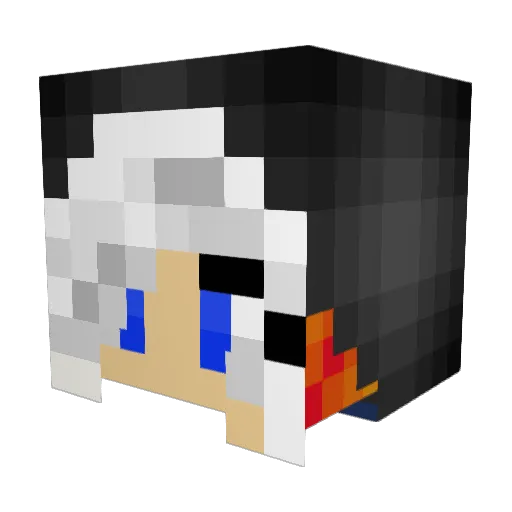 perla_17 Minecraft avatar head, 3D render