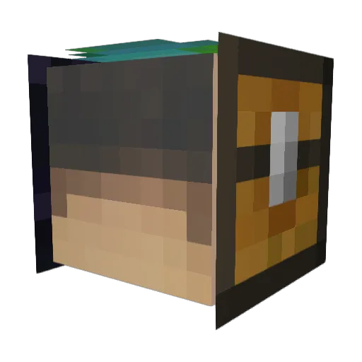 permaed Minecraft avatar head, 3D render