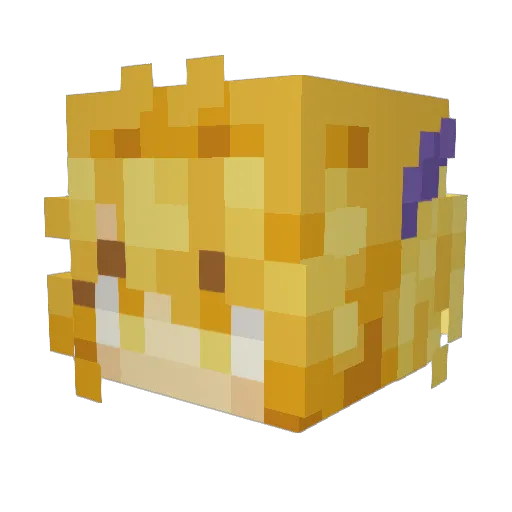 perman05 Minecraft avatar head, 3D render