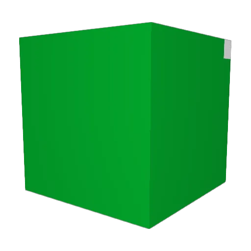 perms_2 Minecraft avatar head, 3D render
