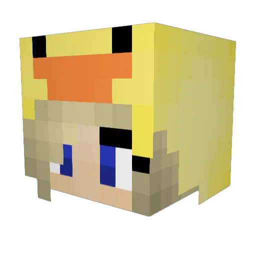 pernulle13 Minecraft avatar head, 3D render