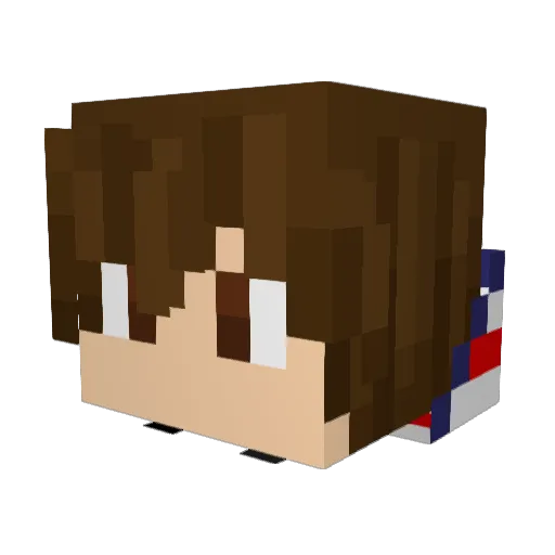 pero785 Minecraft avatar head, 3D render